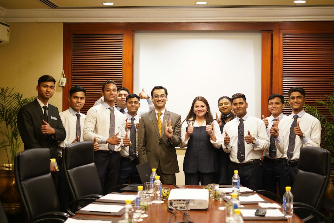 Group of local business owners at a meet-up